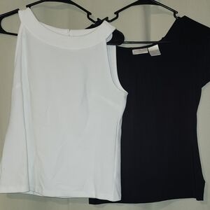 Bundle of 2 Casual Tops: Talbots & Worthington - Size Small / Petite Small